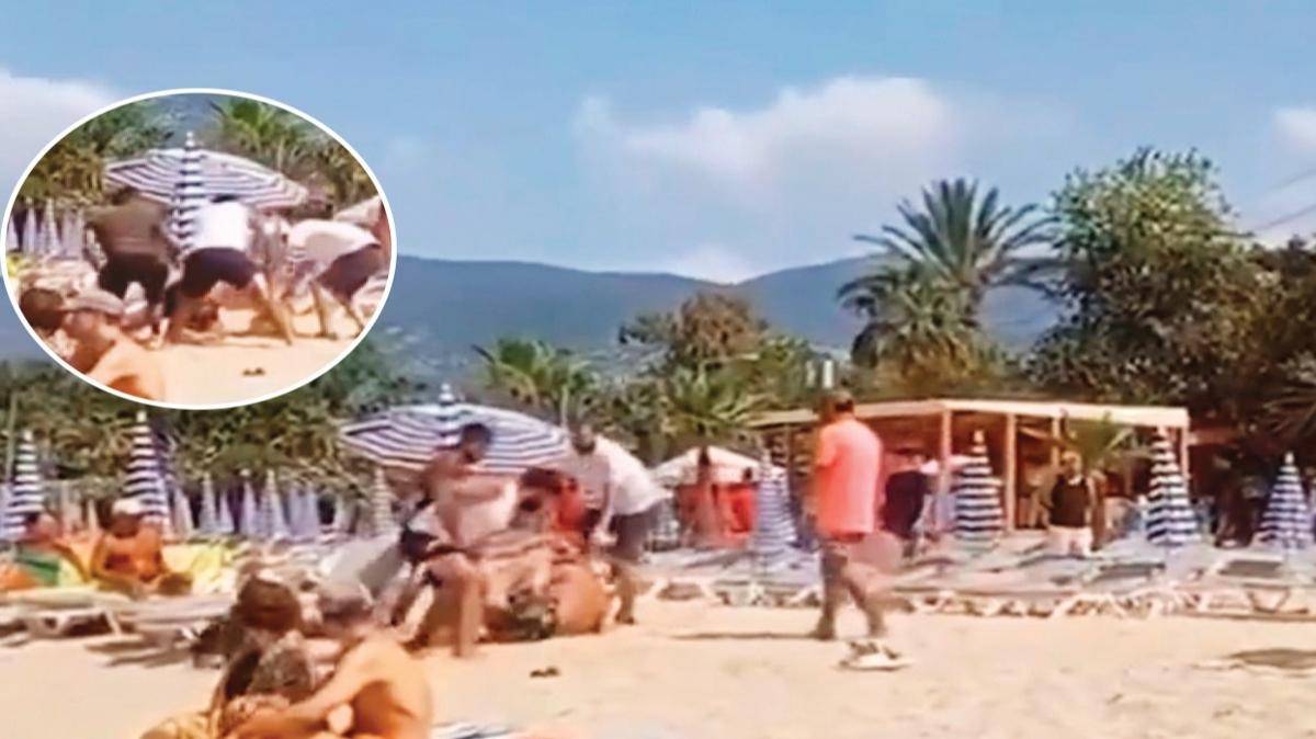 Plajda turiste ezlong daya!