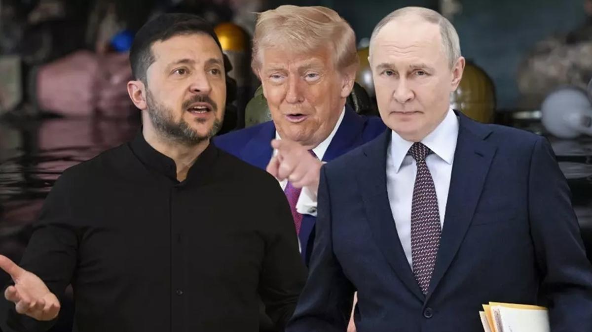 Trump duyurdu! Putin ve Zelenski grmesi balad