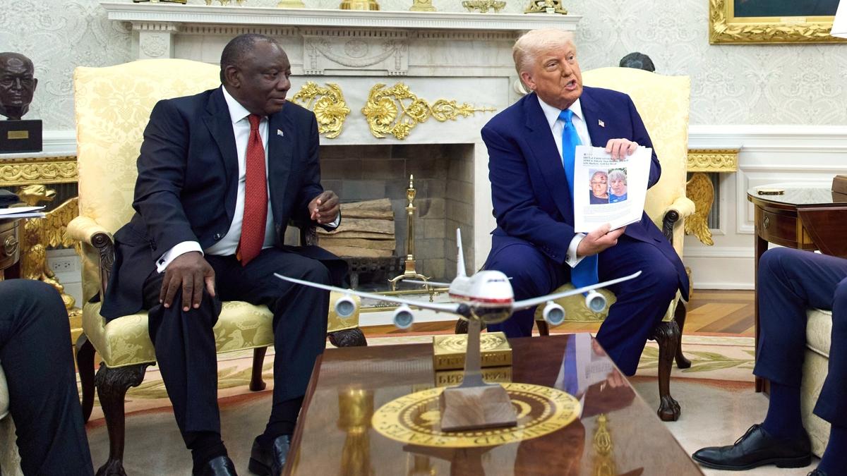 Soykrm ile sulamt... Trump'n grntleri sahte kt