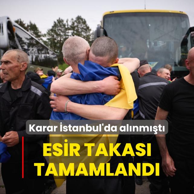 Karar stanbul'da alnmt: Esir takas tamamland