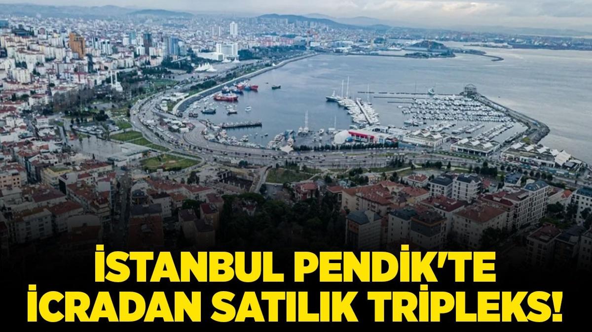 stanbul Pendik'te icradan satlk tripleks!