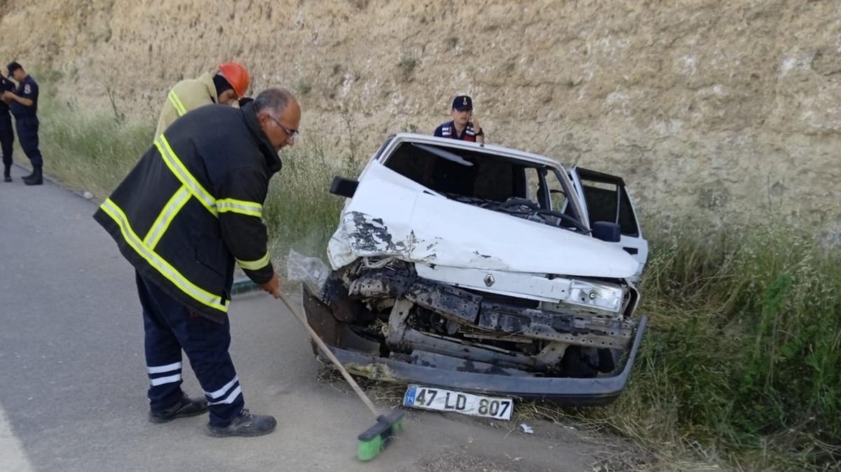 Mardin'de iki otomobil arpt: 8 yaral