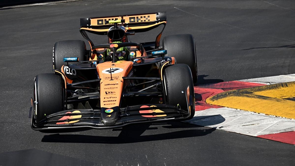 Monako Grand Prix'sinde kazanan Lando Norris