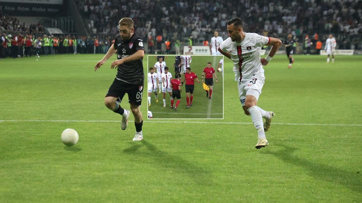2. Lig'de olayl karlama! Hakem yaraland, ma tatil edildi