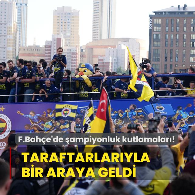 Fenerbahe Beko'da ampiyonluk kutlamalar! Taraftarlaryla bir araya geldi