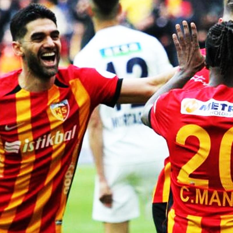 Kayserispor evinde cotu, ligde kald