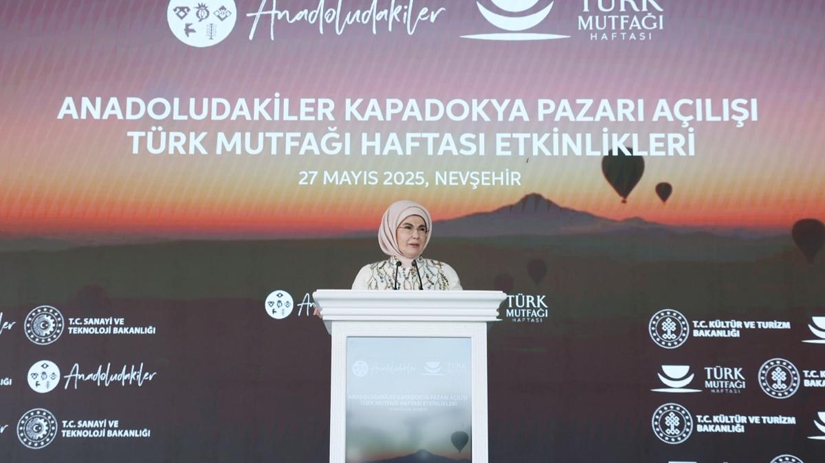 Emine Erdoan: Trk mutfa, dnya iin halihazrda gl bir cazibe merkezidir