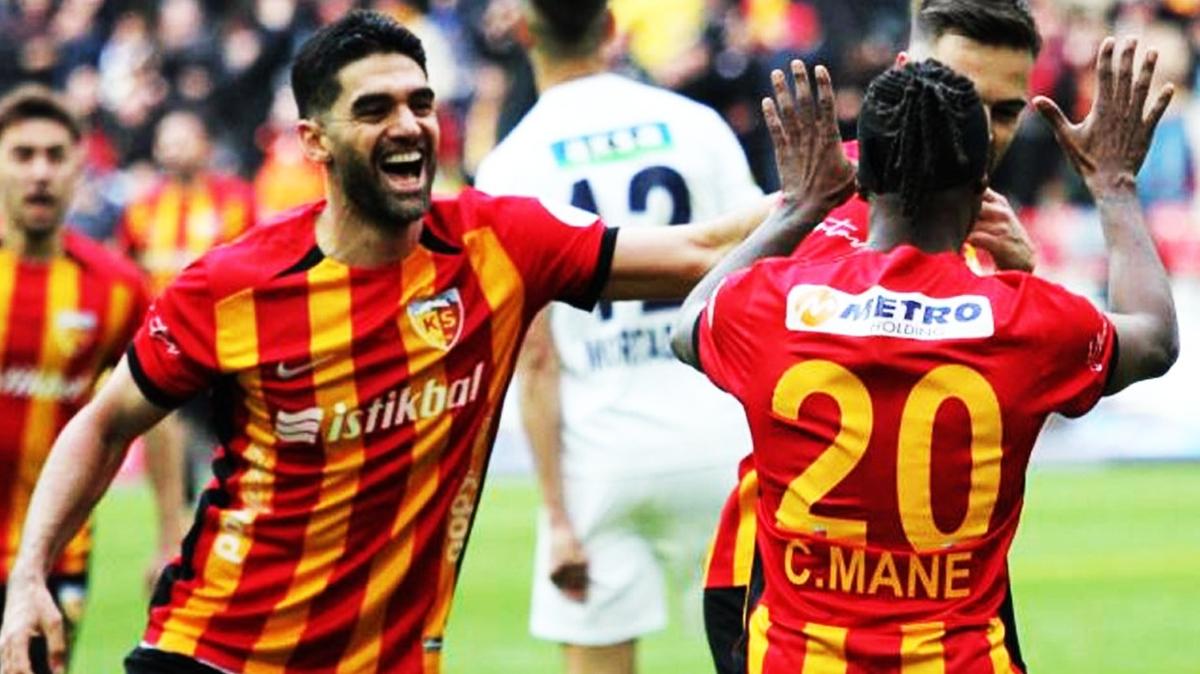 Kayserispor evinde cotu, ligde kald