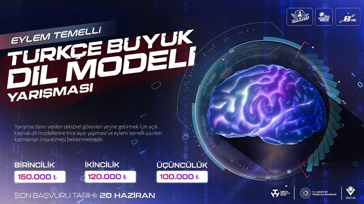 Eylem Temelli Trke Byk Dil Modeli Yarmas ile Trkiye Kendi Yapay Zek Uygulamalarn Gelitirecek