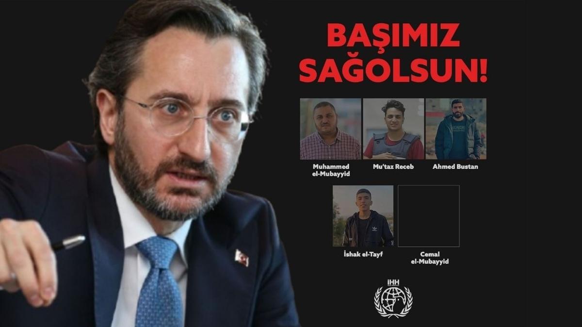 Altun'dan yardm grevlilerine saldran srail'e tepki: nsanlktan km caniler