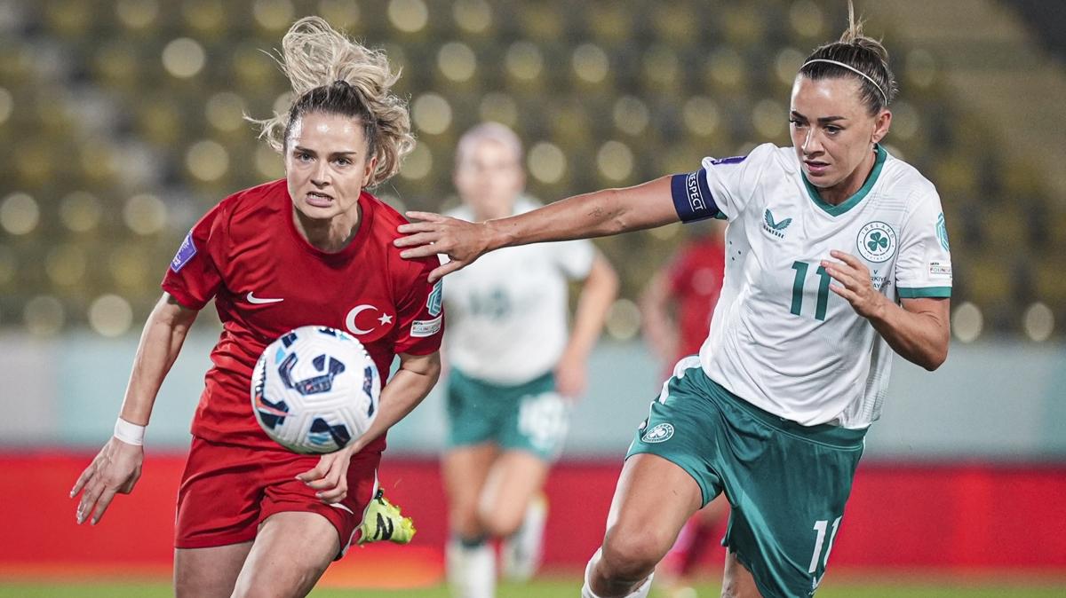 A Milli Kadn Futbol Takm, rlanda'ya malup oldu