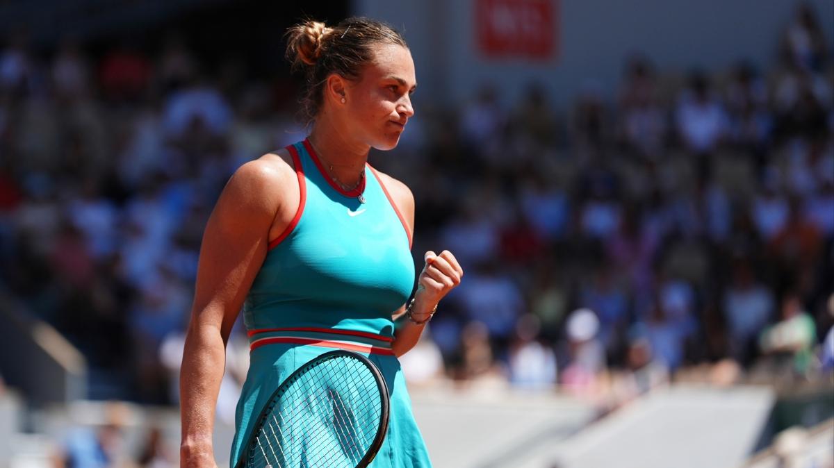 Fransa Ak'ta Aryna Sabalenka 4. tura adn yazdrd
