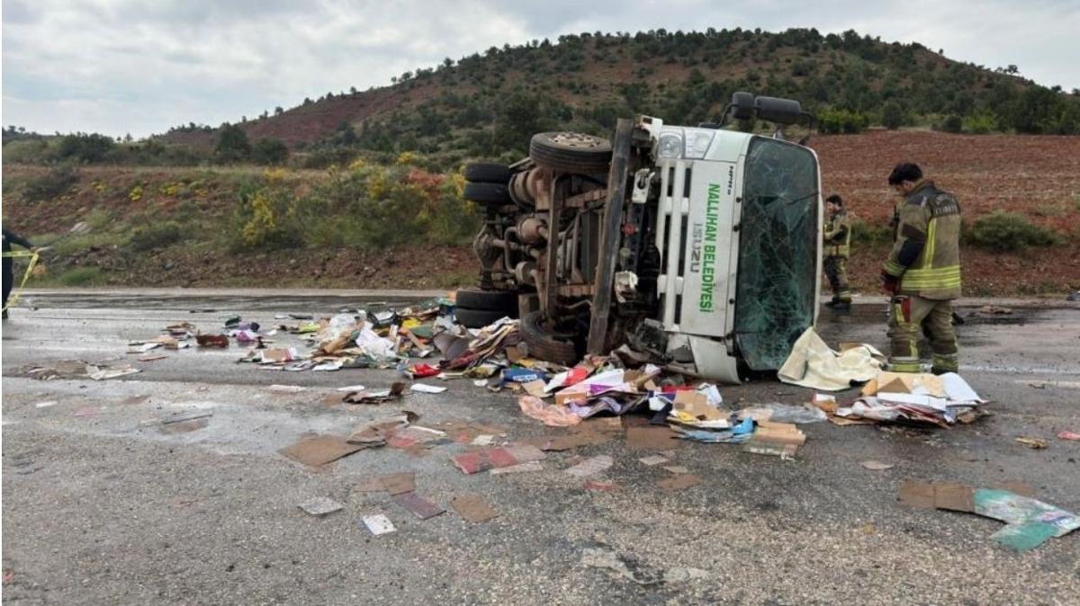 CHP'li belediyenin kamyonu kontrolden kt: 1 l