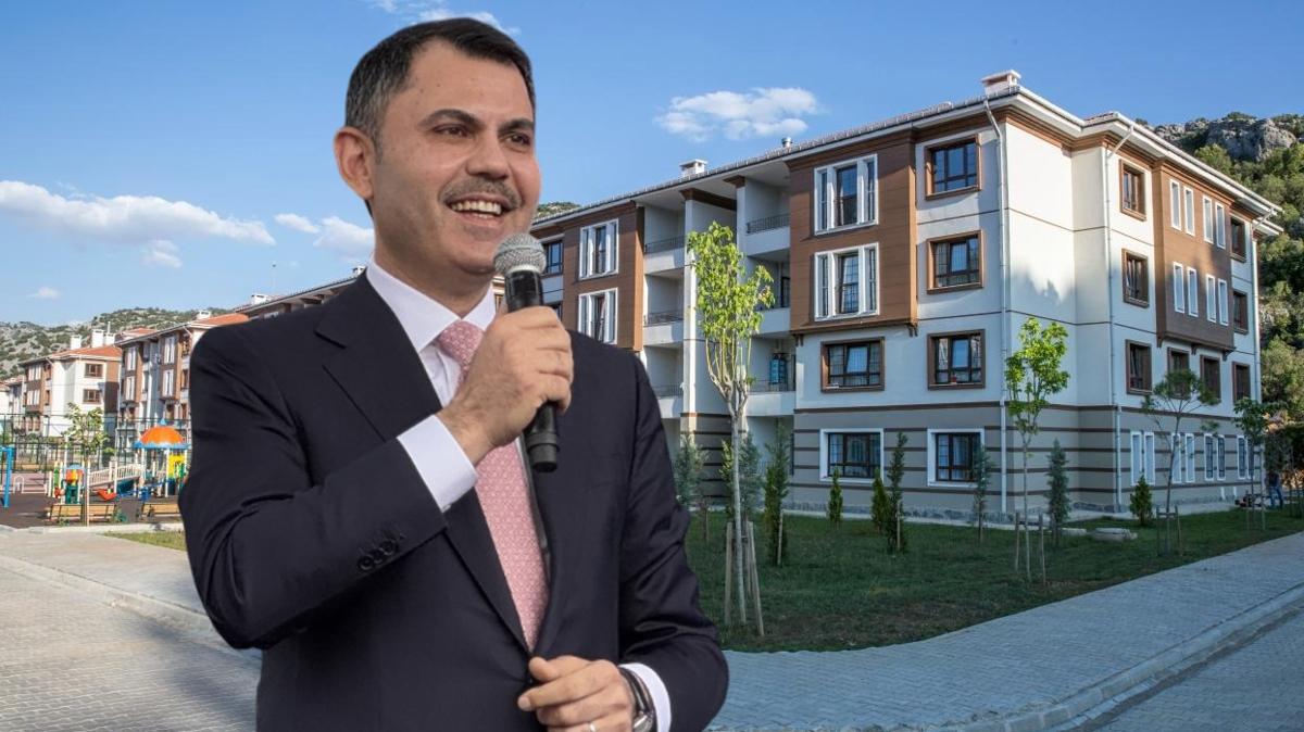 Bakan Kurum'dan genlere kontenjan mjdesi... Yeni sosyal konut projesi iin tarih verildi