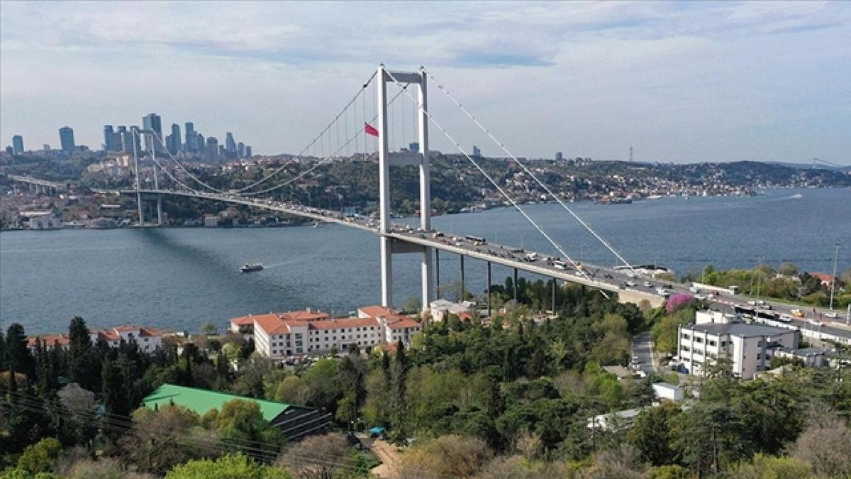 stanbul Boaz'nda gemi trafii kuzey-gney ynl ald