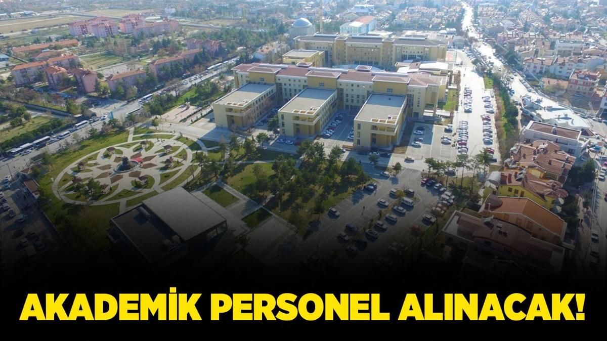 Necmettin Erbakan niversitesi Akademik Personel alacak!
