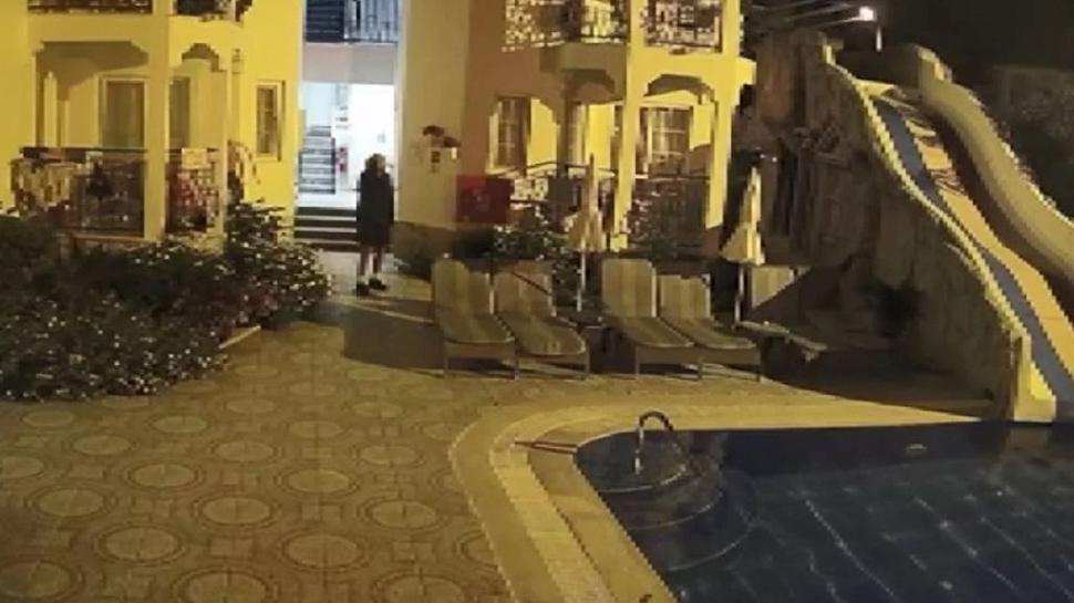 5.8'lik sarsntnn yeni grntleri ortaya kt... Otel havuzu salland, i yerleri titredi