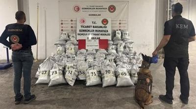 Grblak Snr Kaps'nda tek seferde 1 ton 870 kg uyuturucu ele geirildi