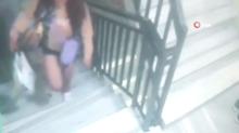 Apartmanlara dadanp ayakkablar aldlar: Hrszlk an kamerada