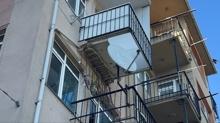 stanbul'da bir  dairenin balkonu ksmi kt