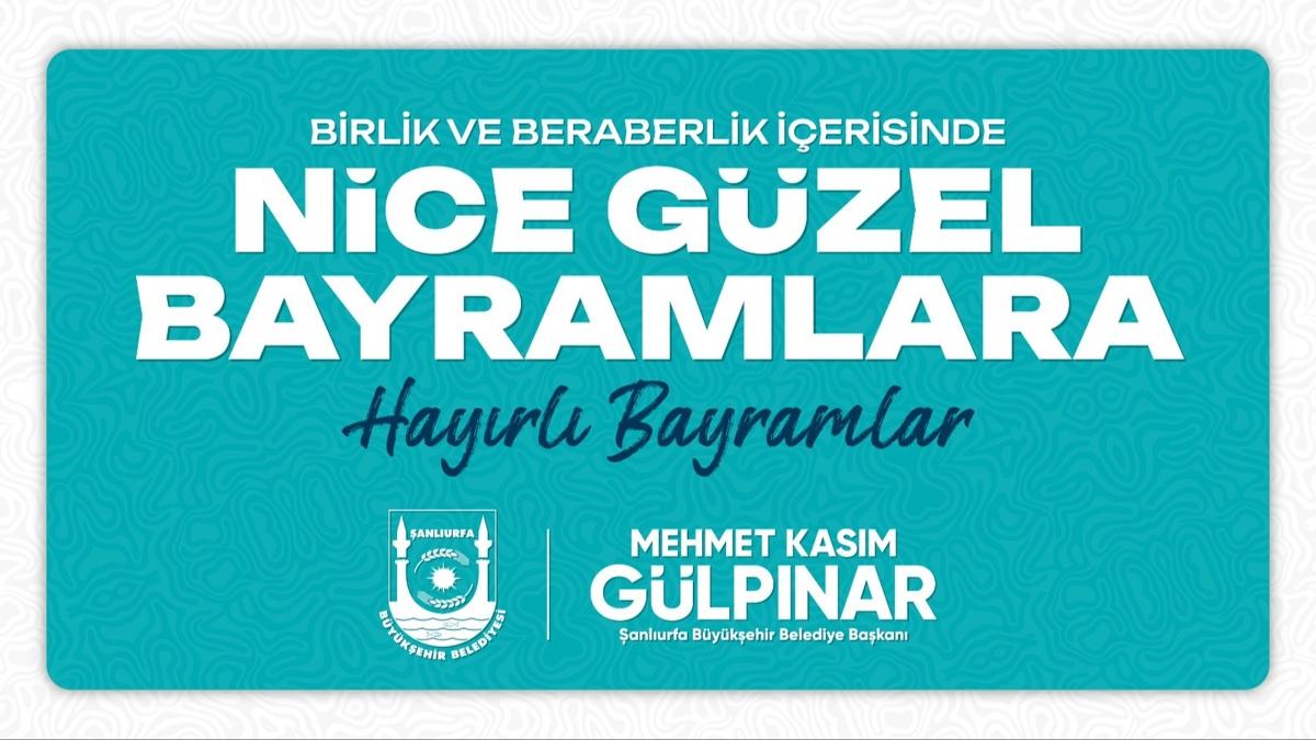 Bakan Glpnar'dan Kurban Bayram mesaj