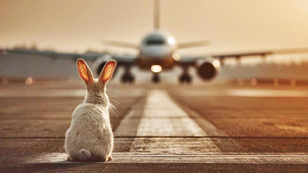Havaliman pistinde davetsiz misafir! Pilot tavan grd