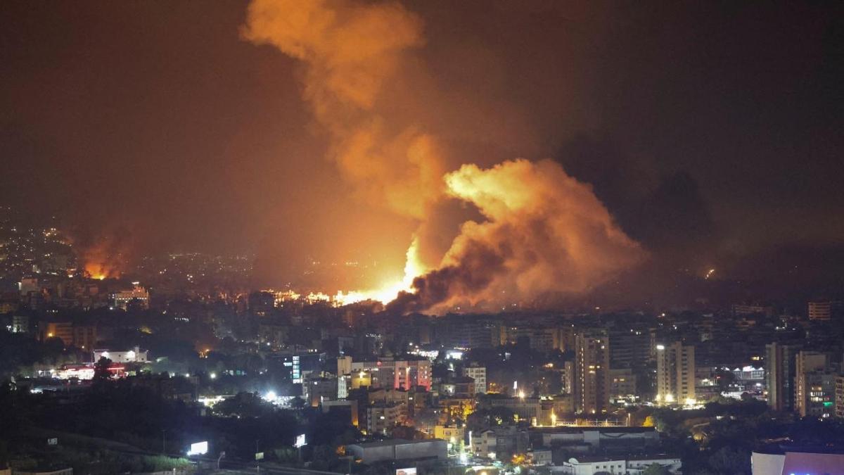 srail'den Beyrut'a hava saldrs