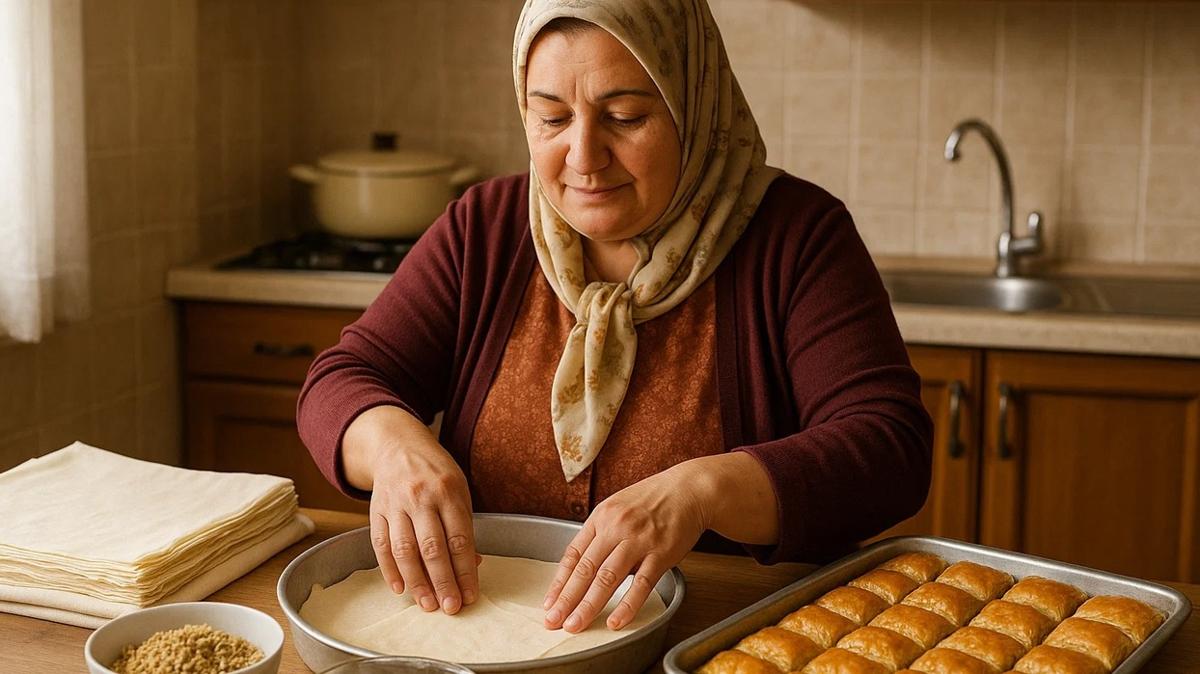 Pratik hazr yufkadan baklava tarifi! Hamur ama derdi yok, dakikalar iinde hazr