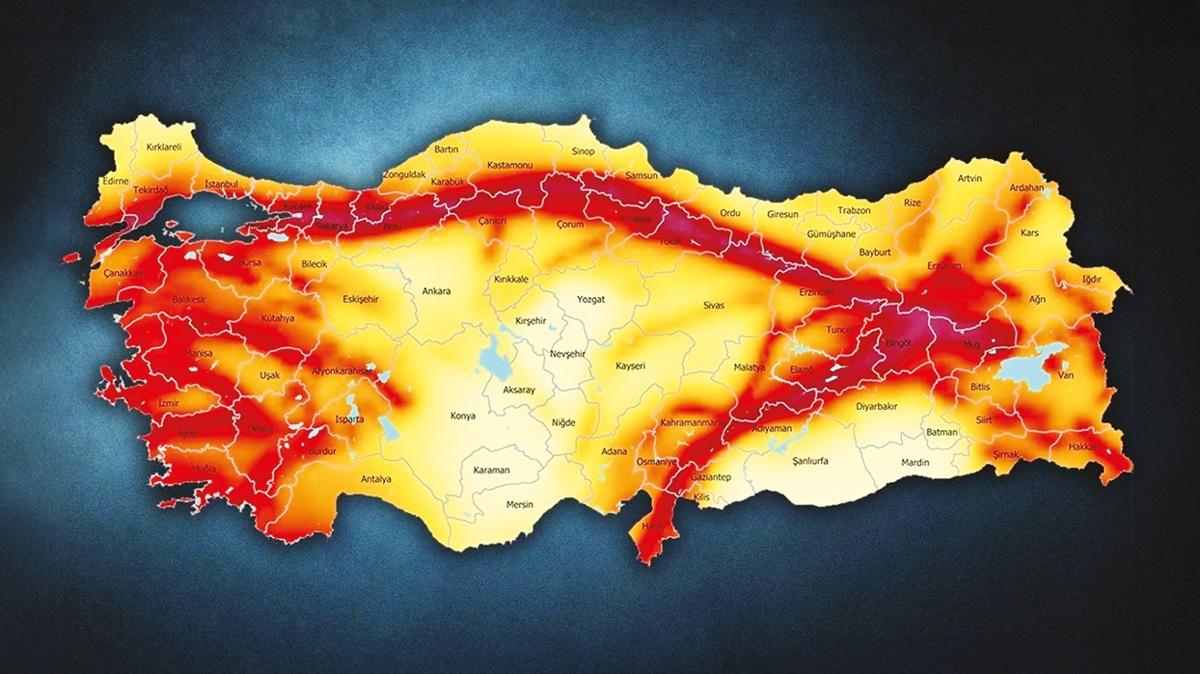 Deprem frtnas Trkiye'yi sard