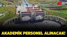 Bozok niversitesi Akademik Personel alacak!