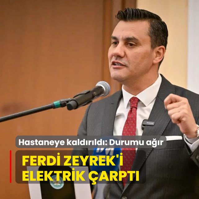Manisa Bykehir Belediye Bakan Ferdi Zeyrek'i elektrik arpt