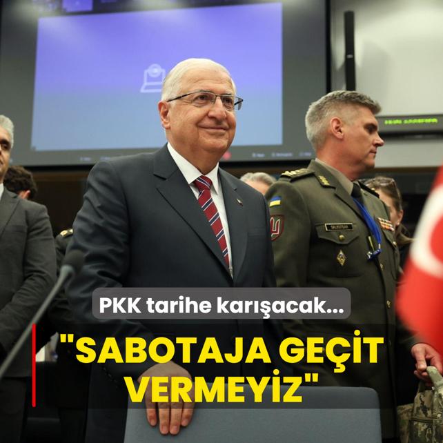 PKK tarihe karacak... Bakan Gler'den net mesaj: Sabotaja geit vermeyiz