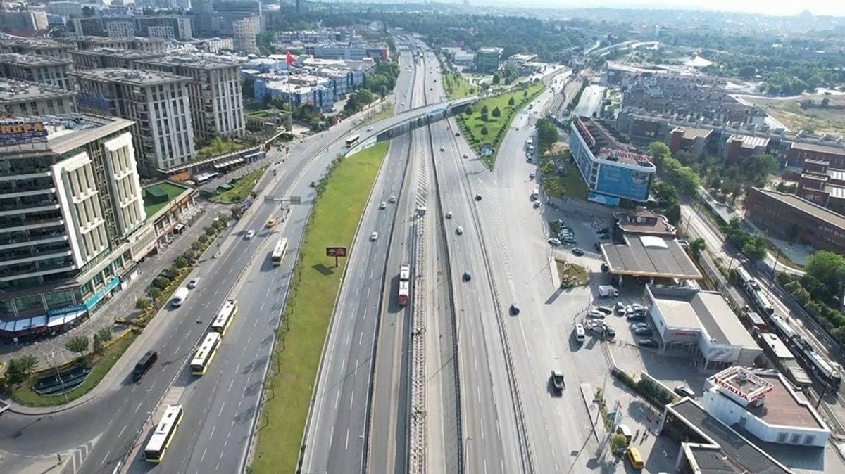 stanbul'daki yollarda Kurban Bayram sakinlii