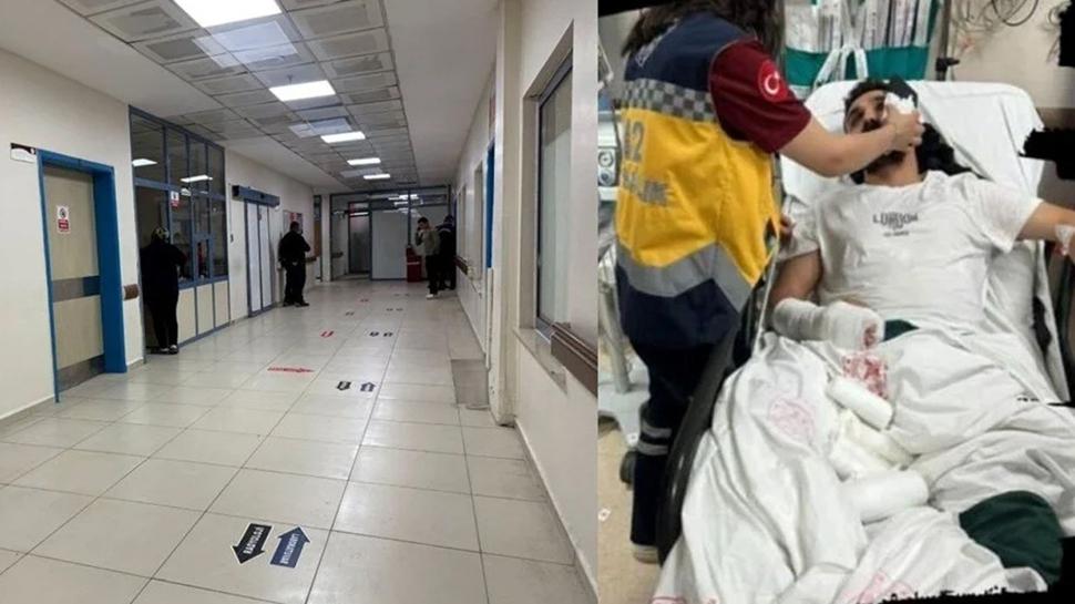 Acil servis doktoruna saldr! Kolu kt, parma krld