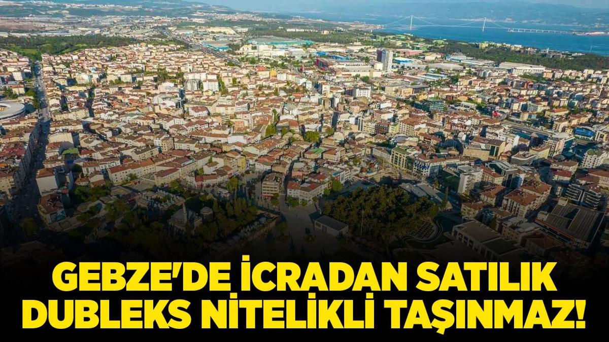 Kocaeli Gebze'de icradan satlk dubleks nitelikli tanmaz!