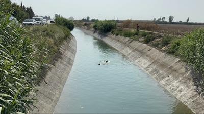 Adana'da sulama kanalna giren ocuk bouldu