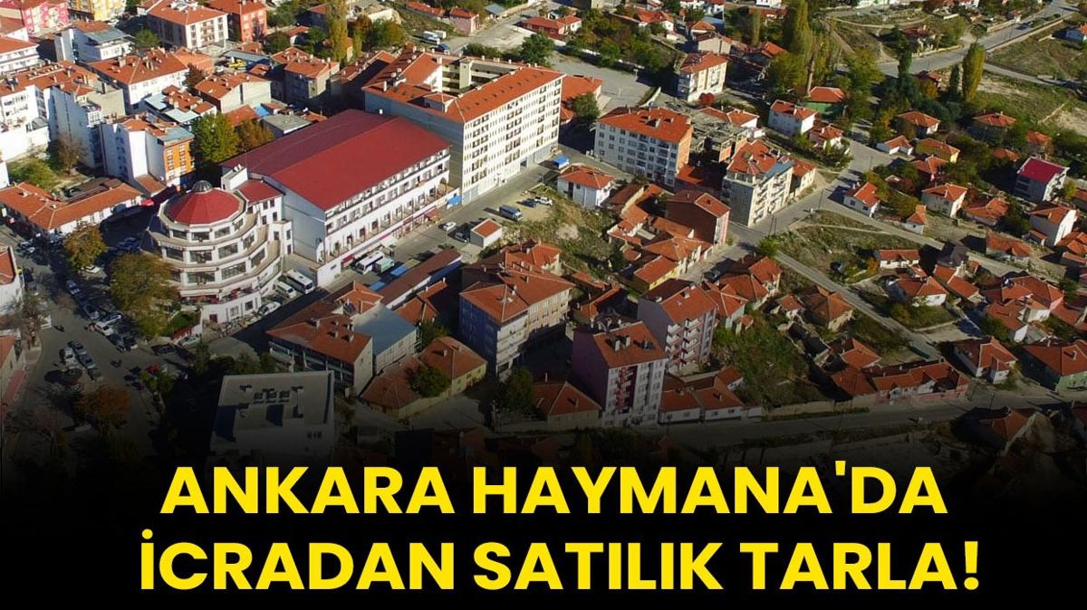 Ankara Haymana'da icradan satlk tarla!