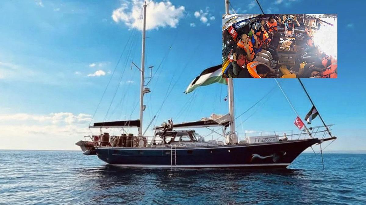 Soykrmc askerler Madleen'e saldrd! Aktivistler srail'e karld