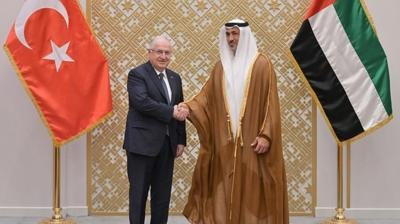 Bakan Gler, BAE'li mevkida Al Mazrouei ile grt