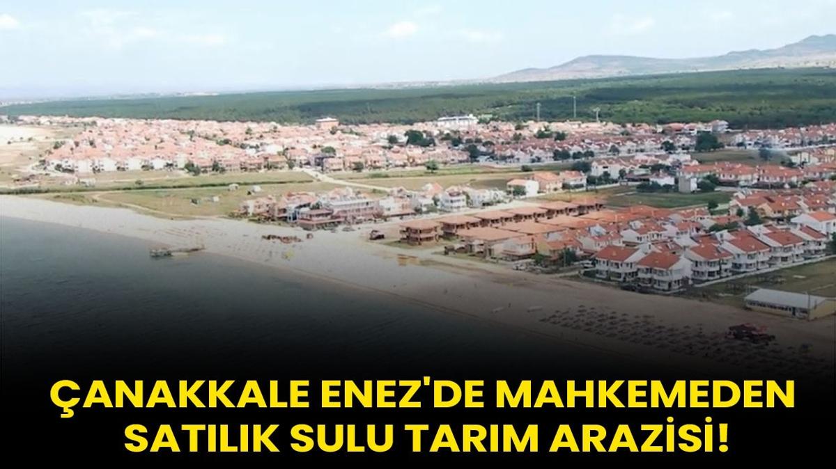 anakkale Enez'de mahkemeden satlk sulu tarm arazisi!