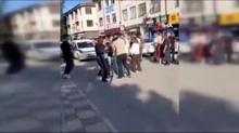 Gaziye trafikte irkin saldr: Darp anlar kaydedildi
