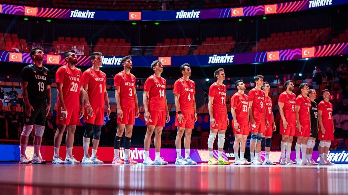 A Milli Erkek Voleybol Takm Hollanda Milletler Ligi fotoraflar resimleri