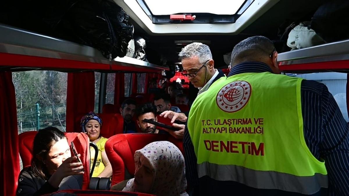 Bayramda 40 bin sefer denetlendi; 25,8 milyon ceza kesildi