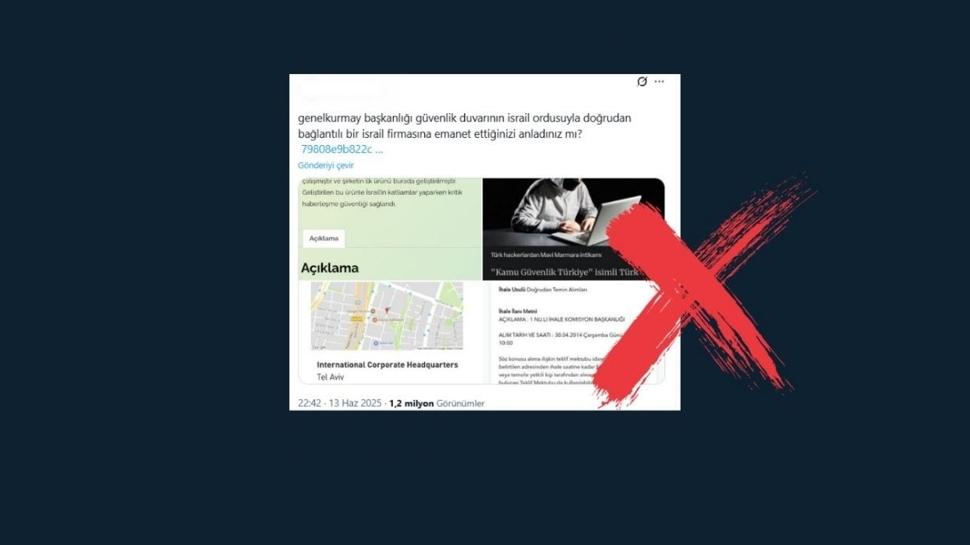 TSK'ya iftira yalanland! Gvenlik duvarnn srail'e emanet edildii iddias aslsz
