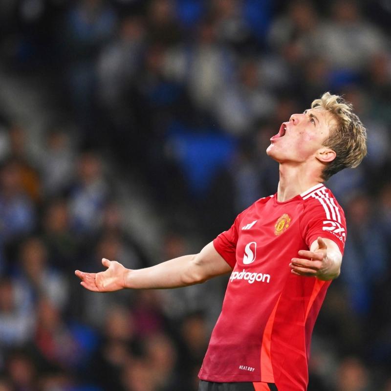 Manchester United'da Rasmus Hojlund belirsizlii