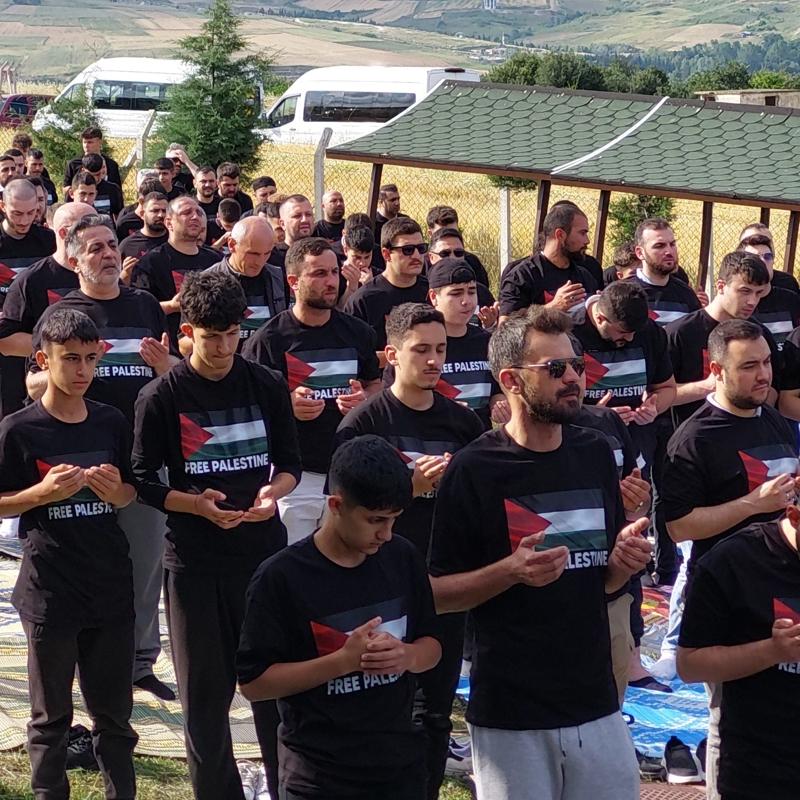 Samsunspor taraftarlarndan Filistin'e destek bulumas