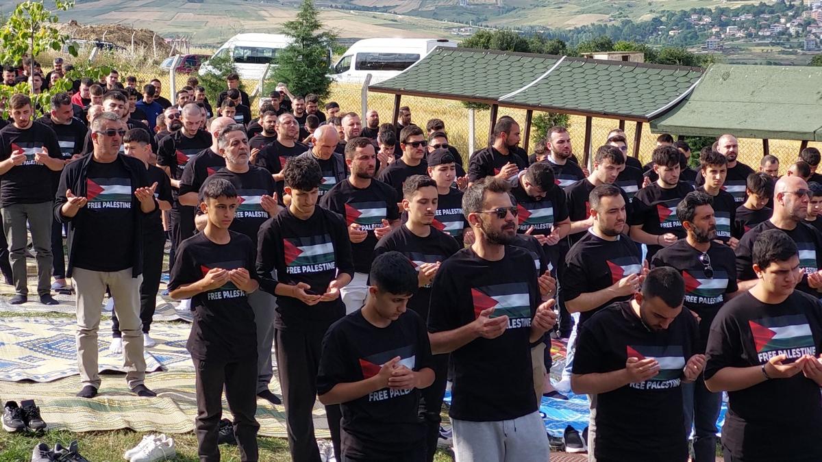 Samsunspor taraftarlarndan Filistin'e destek bulumas