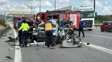 Anadolu Otoyolu'nda korkutan kaza