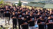 Samsunspor taraftarlarndan Filistin'e destek bulumas