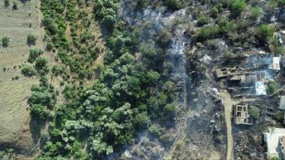 Malatya'da korkutan yangn: Evler kullanlamaz hale geldi